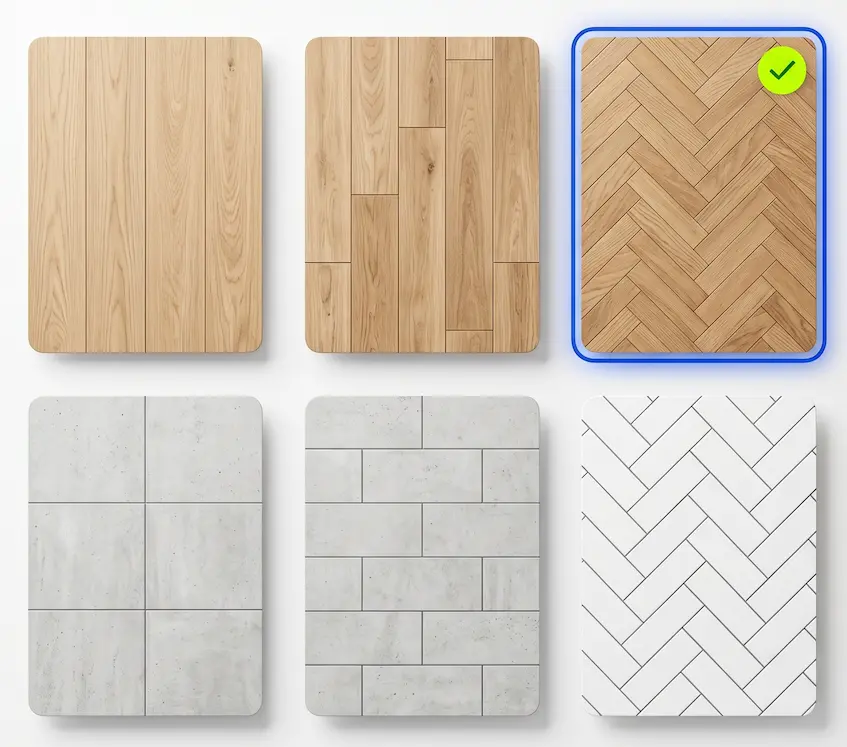 Floor Material & Pattern Selection